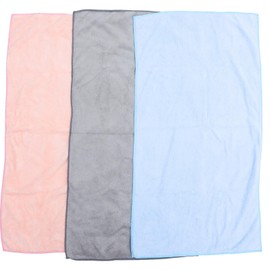 TOVINANNA 3pcs Absorbent Coral Fleece Towels Quick Dry Face Washcloths for Bathroom Home Use Exfoliating Deep Cleansing No Shedding Soft and Reusable for Daily Use