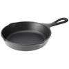 Lodge Wildlife Series-6.5" Cast Iron Skillet with Wolf Scene, Black