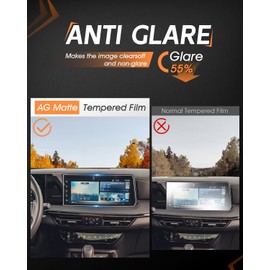 CDEFG Matte Tempered Glass for 2025 Nissan Kicks Screen Protector, 12.3 Inch Touchscreen, for 2025+ Kicks (S, SV, SR) Accessories Anti-Glare