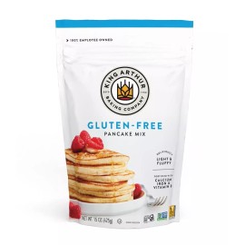 King Arthur Gluten-Free Pancake Mix Non-GMO Project Verified Kosher 15 Ounces...