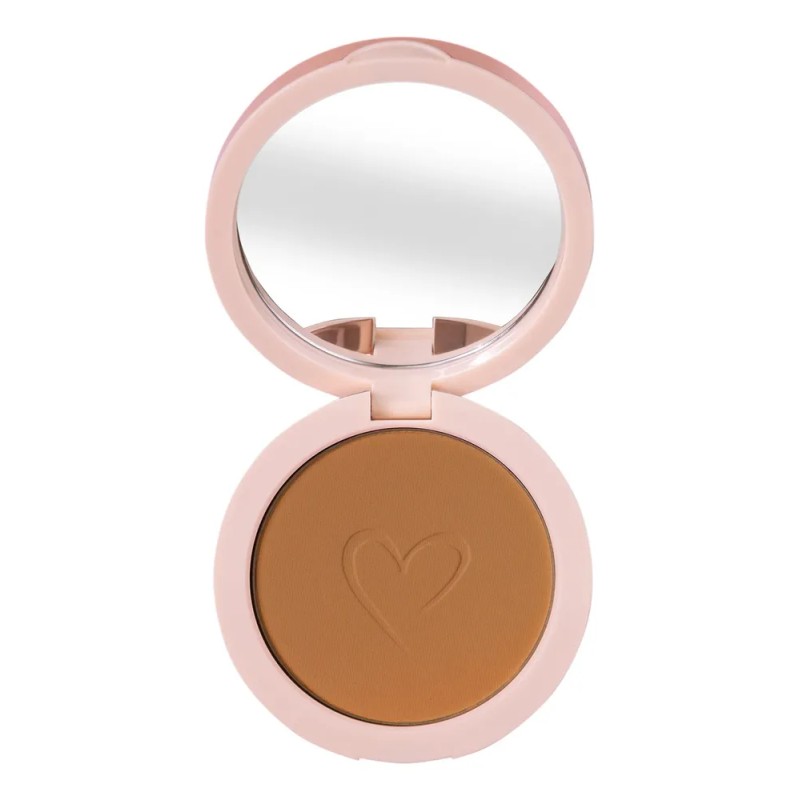 Polvo Compacto Fijador Pretty Pressed Beauty Creations Tono Cinna´minute