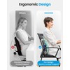 COMFIER Heated Lumbar Support Pillow with Vibration Massage, Back Support