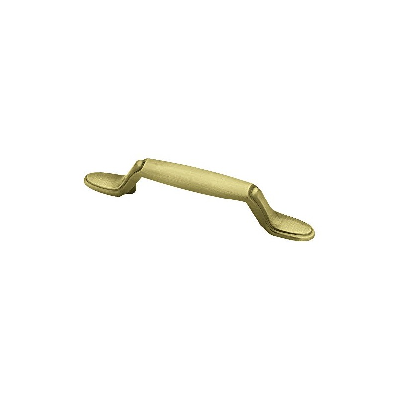 Brainerd P50122V-AB-C7 3-Inch Decorative Spoon Foot Cabinet Hardware Handle Pull