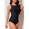 Smismivo High Neck Swimsuits for Women Full Coverage One Piece