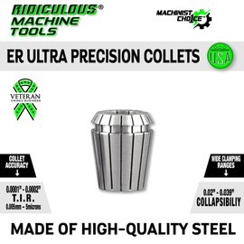 ER40 ULTRA Precision Spring Collets (0.0001" T.I.R.) USA 100% Quality Control Machinist Choice