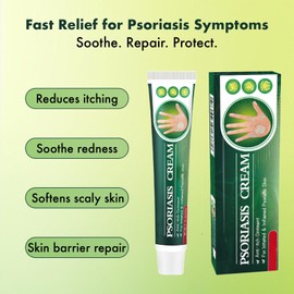 Psoriasis Cream for Skin, Psoriasis Ointment & Eczema Relief, Soothing Cream for Psoriasis to Relieve Itching, Dry Skin & Rough Peeling