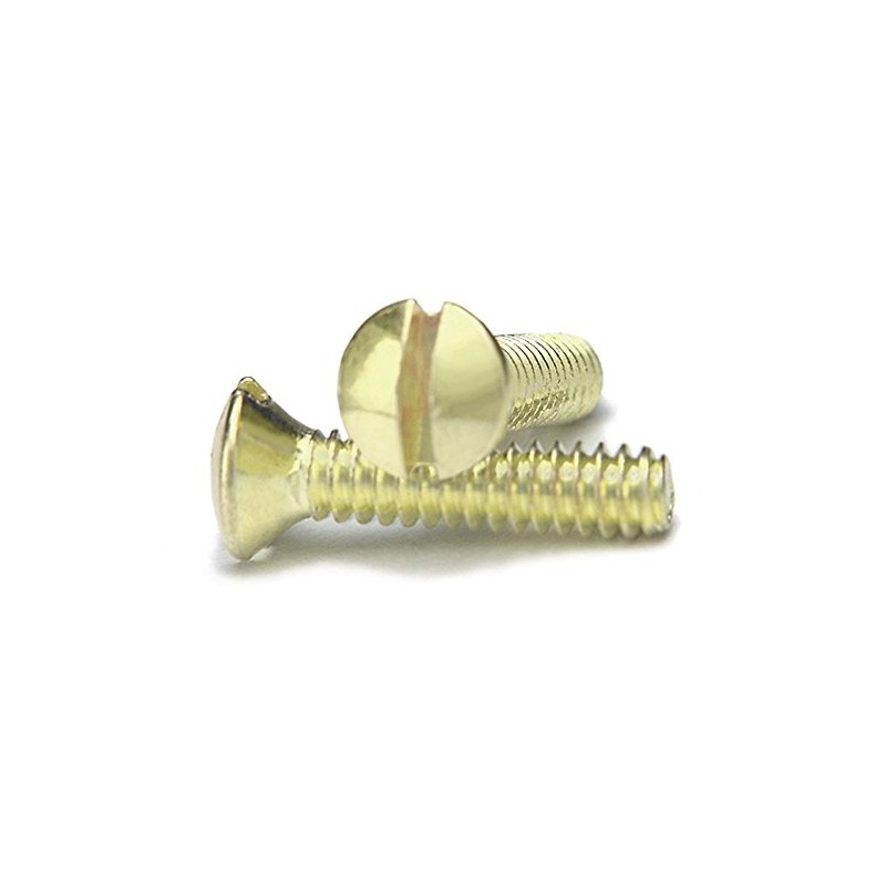 AMERELLE PSBR Wallplate Screws, 1/2", Brass