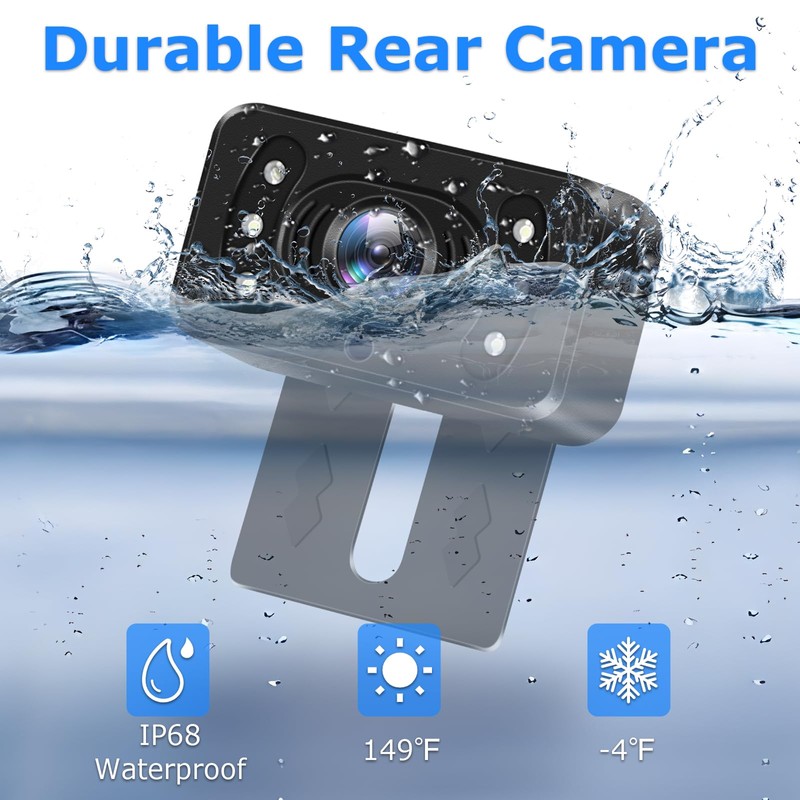 Vtopek Wireless Reversing Camera 5 inch 6 LED Light Reverse