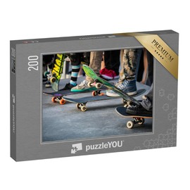 puzzleYOU: 200 Piece Skateboarding Jigsaw Puzzle Collection Sports People