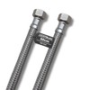 LICHTBLAU Kink Resistant Stainless Steel Hose, 50 cm, 3/8 Inch,