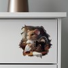Seamstress Mouse Hole 3D Wall Sticker - Unique Gift Idea