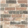 A-Street Prints Rustin Red Reclaimed Bricks Wallpaper
