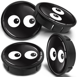 Skino EU 4 x 60 mm Universal Black Alloy Wheel Hub Caps Wheel Caps Wheel Centre Caps Wheel Hub Caps Eyes CX 45
