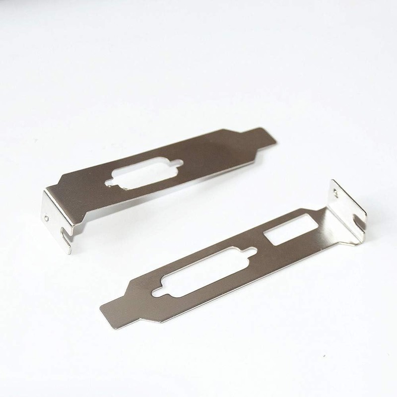 APUXON 120mm Low Profile Half Height Bracket HDMI + DVI
