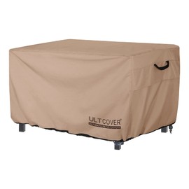 ULTCOVER Rectangular Gas Fire Pit Table Cover 43x22 inch Waterproof Heavy Duty Firepit Cover