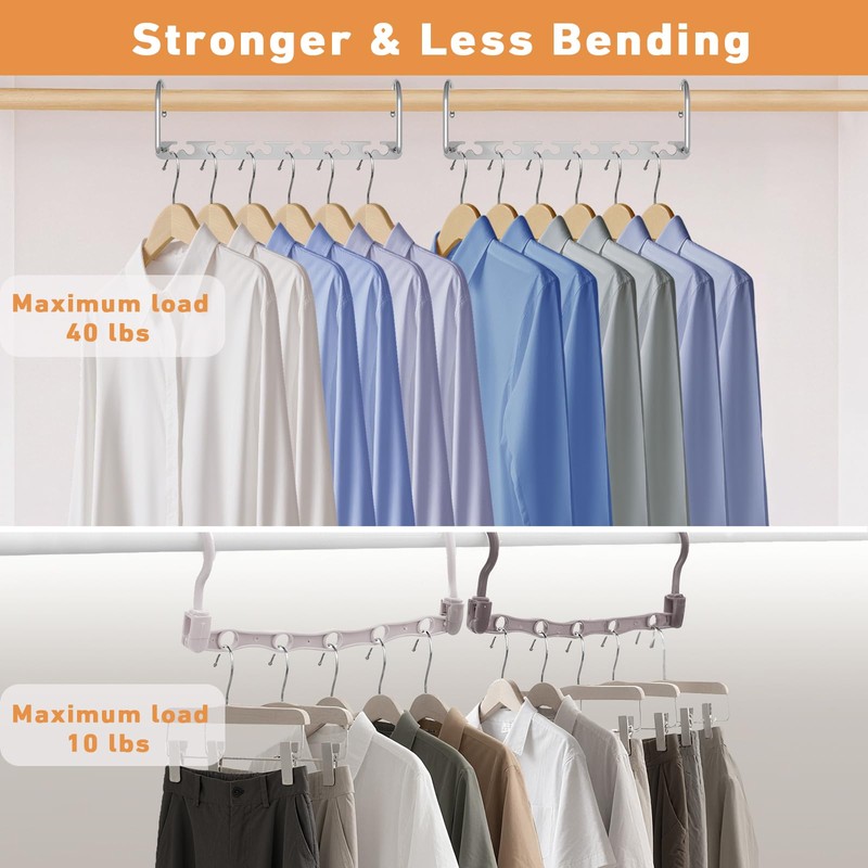 Meneicvy Clothes Hanger Space Saving for Closet Organize, 6 Pack