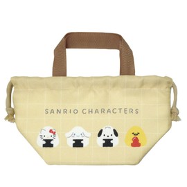 K Company Sanrio Characters (Onigiri Series) Gusseted Drawstring Beige SAON-MKC-BE H16.5 x W28.5 x D12 cm