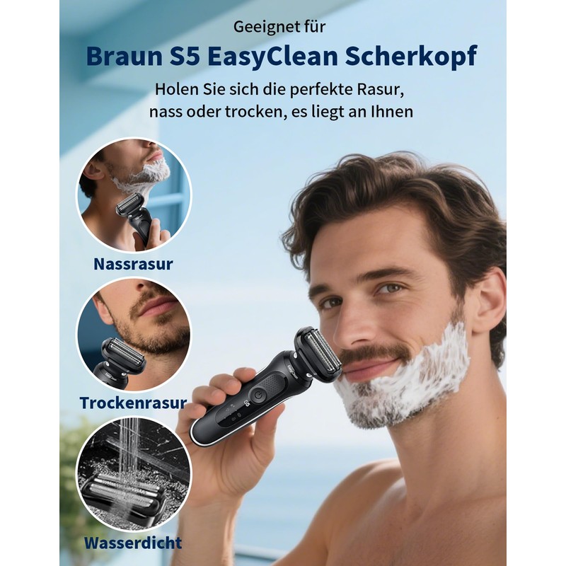 53B Shaving Head Compatible with Braun Series 5 & 6