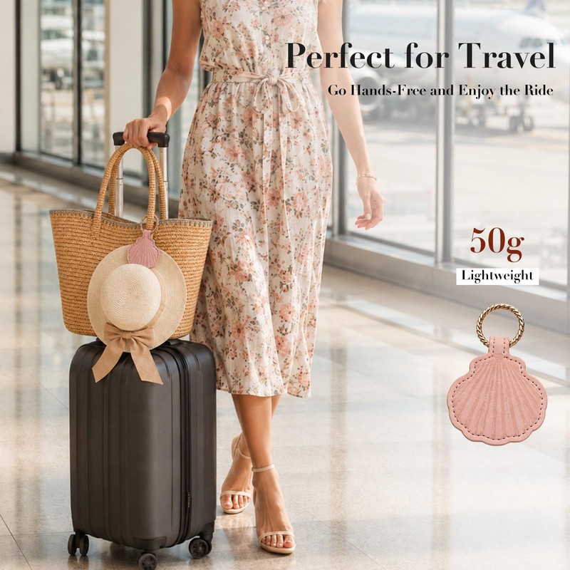 TABITORA Seashell Hat Clip for Travel, Hands-Free Hat Holder for