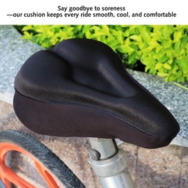 Bike Seat Cushion,Bike Seat Cover,Exercise Bike Seat Cushionfor Men & Women, Extra Soft Gel Padded Bike Seat Cover, Indoor & Outdoor