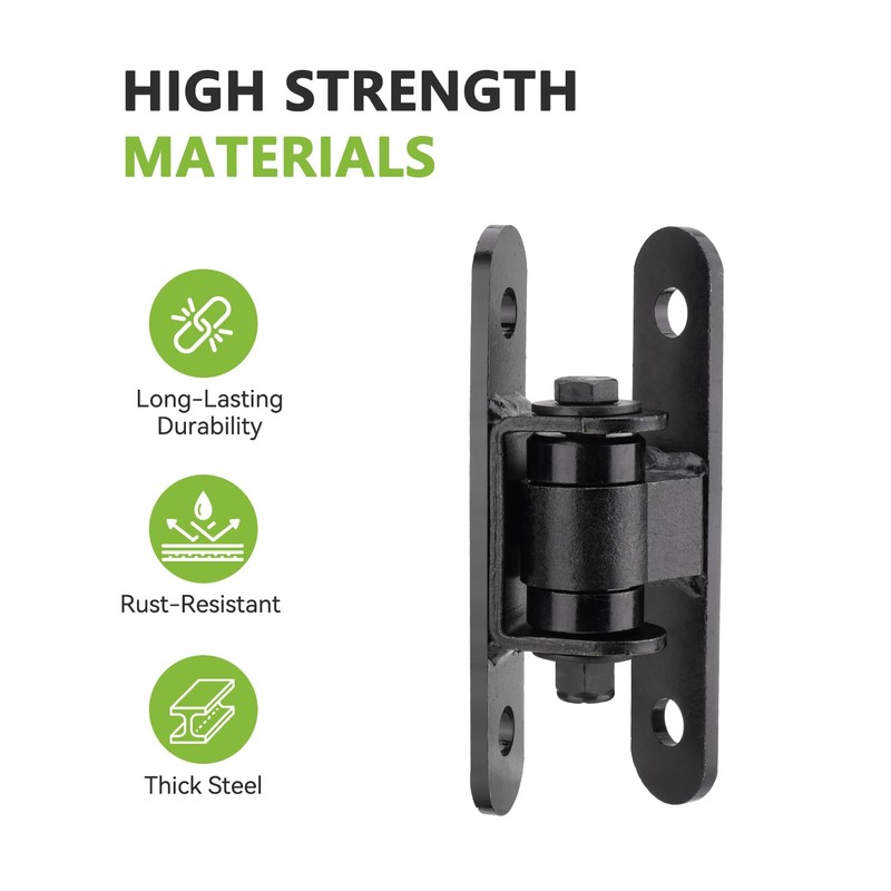 SPARKWHIZ 7" Heavy Duty Gate Hinge, Bolt onto or Weld