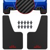 XUKEY Carbon Pattern Universal Fender Mud Guards Mud Flaps Black
