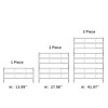 Delmoar Fixed Window Safety Guard 14”x 38” Adjustable Width Prevents