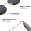 YWWPMDOF Round Sunglasses Women Men - Trendy Small Circle Polarized