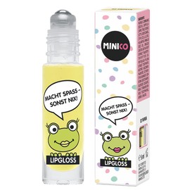 MINICO Premium lip gloss roll-on for girls, papaya aroma, natural ingredients, very well tolerated, especially for children, natural-based dyes, dermatologically tested