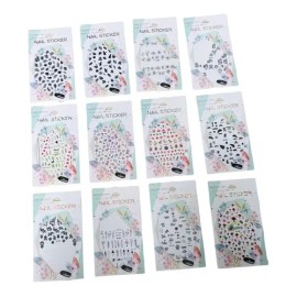 1000 Stickers Para Uñas Nail Sticker Paquete 12 Pzas                                                                                                  