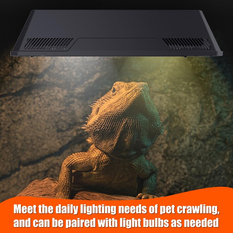 APlayfulBee Dual Reptile Light Fixture Reptile Heat Lamp Fixture with