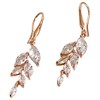 ONDEGO Rose Gold Earrings Bridal Jewellery Gift Leaf