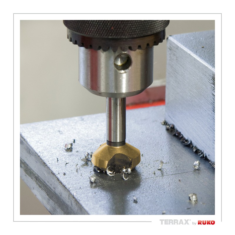 Terrax Set Svasatore Conico Forma C 90° HSS Tin in