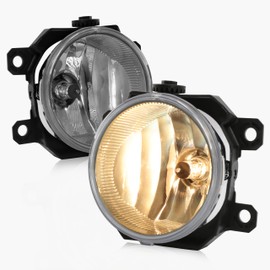 KUAFU LH & RH Front Fog Light Compatible with 2013-2021 Subaru Crosstrek Forester Impreza Legacy WRX WRX STi Bumper Driving Fog Lamp Clear Lens (Plastic)