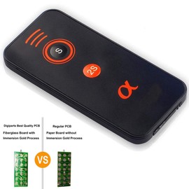 KUNOVA (TM) IR Wireless Remote Control compatible with Sony Alpha Cameras A7R II, A7 II, A7, A7R, A7S, A6300, A6000, A55, A65, A77, A99, A900, A700, A580, A560, A550, A500, A450, A390, A380, NEX-7, NEX-6, NEX-5T
