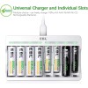 EBL 16x AAA Rechargeable Batteries Triple A 1100mAh NiMH +AA