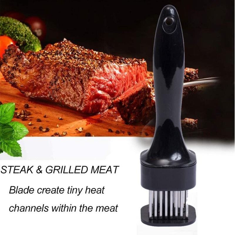 fastbird Meat Tenderizer for Tenderizing with 24 Stainless Steel Blades
