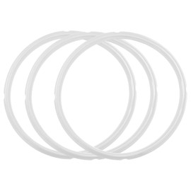 LVADUHF 3Pcs Silicone Sealing Ring 6qt for Instant Pot Sealing ring for 5/6 Qt, Replacement Seal Gasket Fits IP-DUO60, IP-LUX60, IP-DUO50, IP-LUX50, Smart-60, IP-CSG60 and IP-CSG50, White