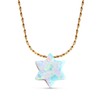 White Opal Star Necklace 14k Gold Filled Necklace Opal Star