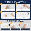 YASONIC 2-Pack Shower Caddy Adhesive Replacement - Transparent Waterproof Strips