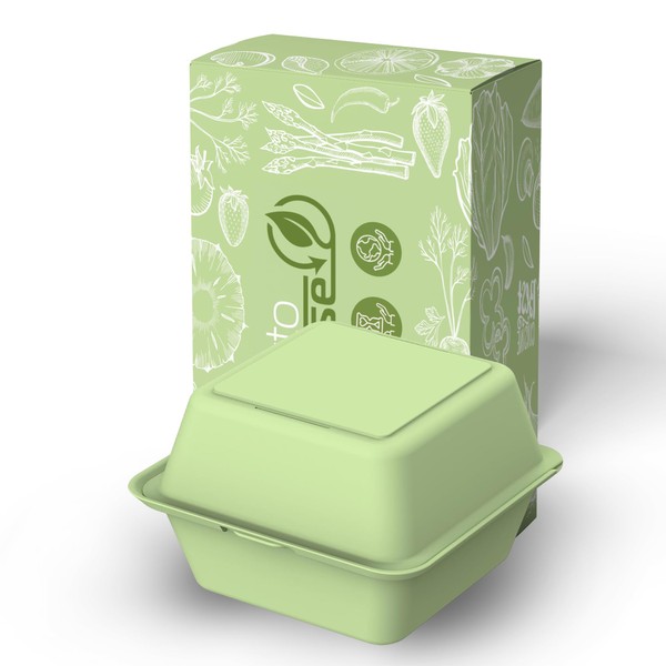 elastoREuse Burgerbox Take Away Packaging - Food Container to Go