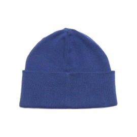 Fred Perry Mens Womens Unisex Classic Cotton Blend Graphic Beanie Hat Featuring The Logo in French Navy Blue - One Size