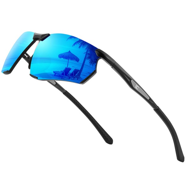 BIRCEN Mens Sunglasses Polarized UV Protection: Sport Shades for Men