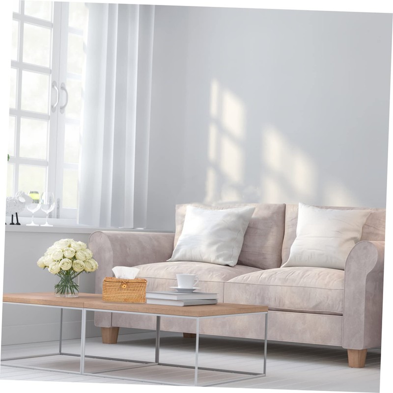 GLEAVI Multi Functional Rattan Woven Tissue Holder Elegant Tissue Organizing