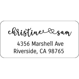 Atelier Elegance Custom Address Labels, Any Name, Any Address, Heart