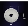 FeiLyKi Rotary Cutter-45mm Fabric Cutter wheelcutter, 10 Replacement Rotary Blades-FLK3015