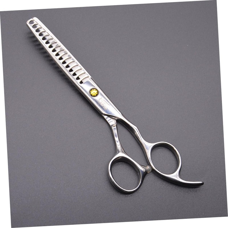 TOVINANNA Stainless Steel Hair Scissors 0.6 Inches Smooth Cut Ergonomic