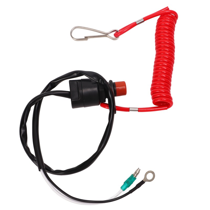 Boat Engine Emergency Stop Switch Safety Tether Lanyard ABS for