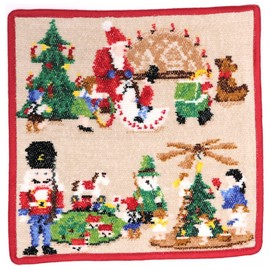 FEILER ERZGEBIRGE Rot Towel Handkerchief, 40.04004.24575.3, Hand Towel, Handkerchief, 9.8 x 9.8 inches (25 x 25 cm)