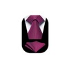 Enlision Men's Plain Ties and Pocket Square Set Classic Wedding